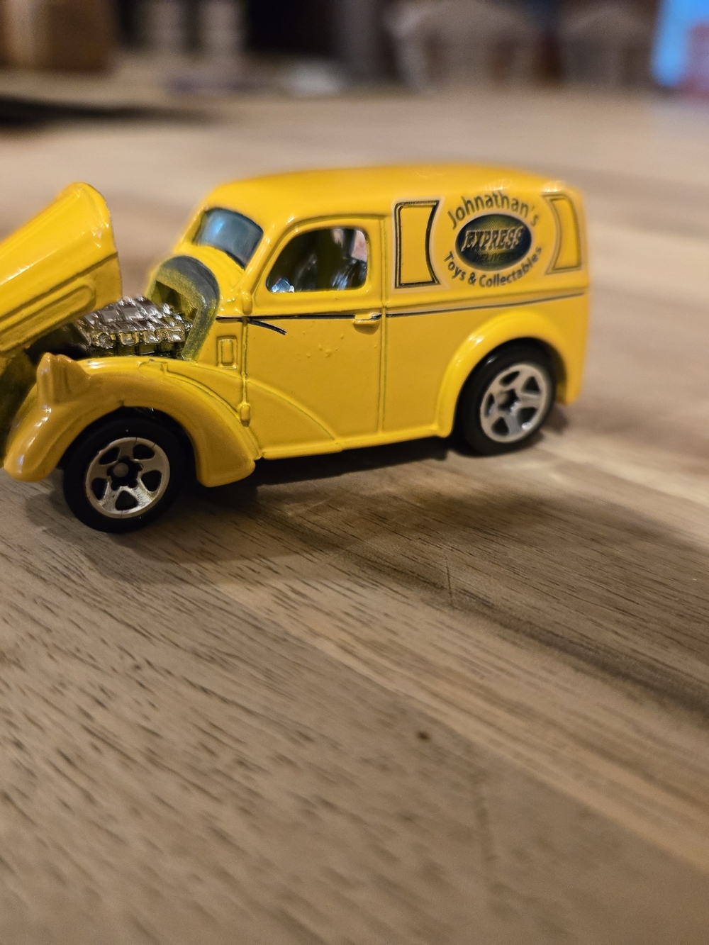 Johnathan's Express Yellow Toy Delivery Van - Kids Collectible Vehicle